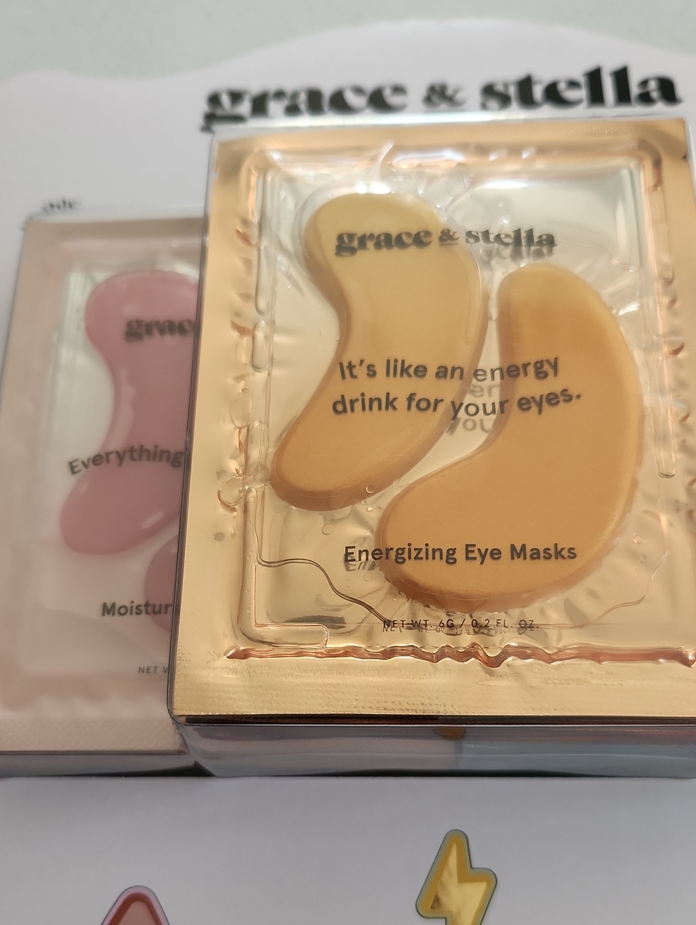 NWT grace & stella Energizing Eye Masks 24 COUNT - Picture 2 of 5